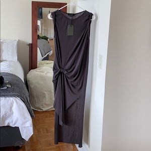 AllSaints Riviera Devi Dress (washed black)